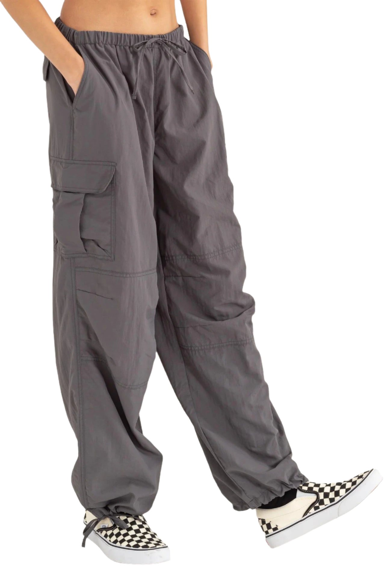 【PORTERNA】25SS★ PRTN) Parachute Cargo Two Way Trousers UFO Parachute Pants/Black 82955 – Thirteen Crosby